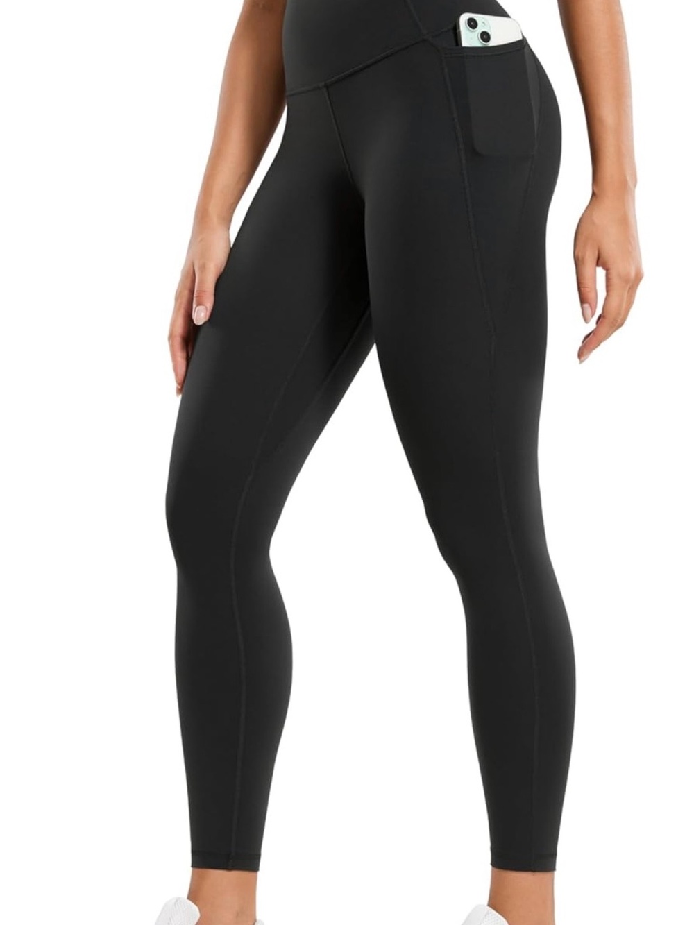 CRZ YOGA Black High-Waist  with Pocket Leggings 25”. NWTs.